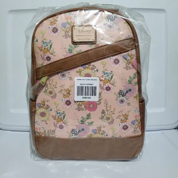 Loungefly Disney Bambi Cast Floral‎ Mini Backpack - Picture 5 of 5